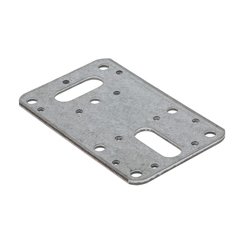 TIMCO Flat Connector Plates - Galvanised 62 x 100mm (5 Bag)