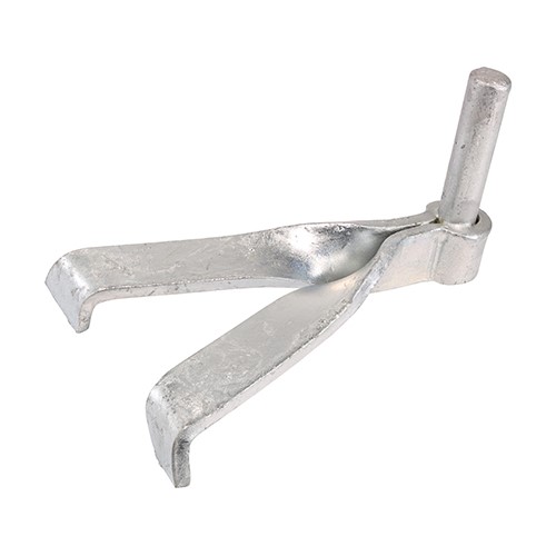 TIMCO Gate Hooks To Build - Single Brick - Hot Dipped Galvanised 16mm (2)