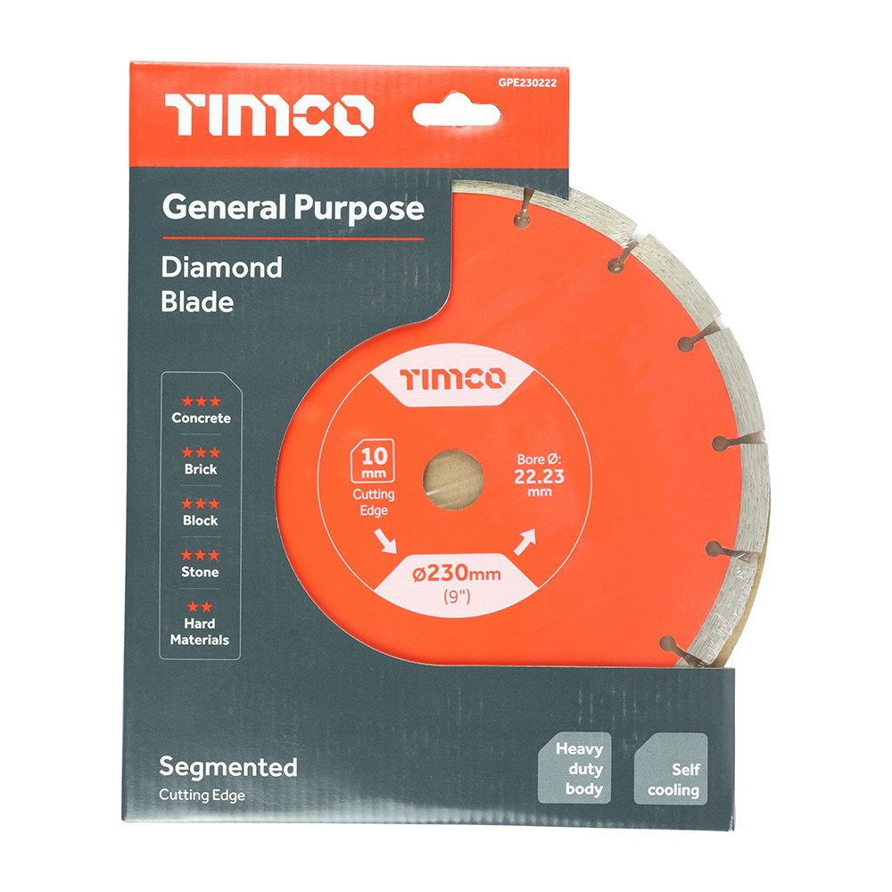 TIMCO General Purpose Diamond Blade - Segmented 230 x 22.2mm