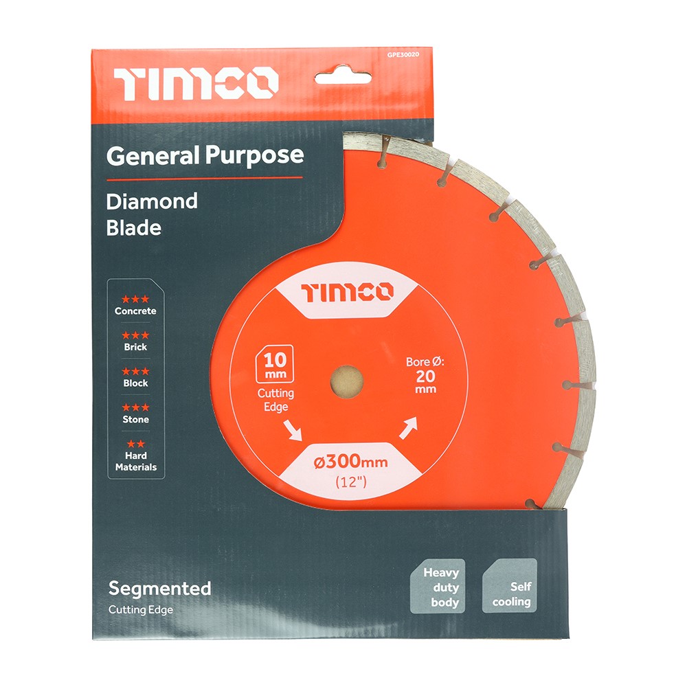 TIMCO General Purpose Diamond Blade - Segmented 300 x 20.0mm