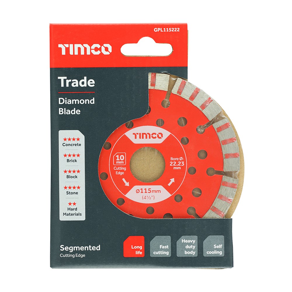 TIMCO Trade Diamond Blade - Segmented 115 x 22.2mm