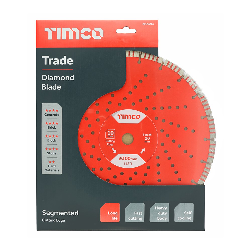 TIMCO Trade Diamond Blade - Segmented 300 x 20.0mm