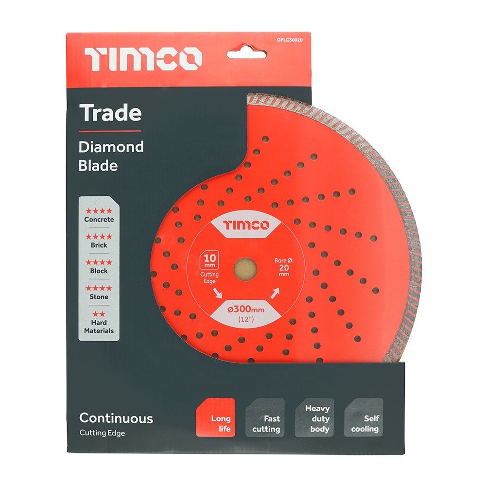 TIMCO Trade Diamond Blade - Continuous 300 x 20.0mm