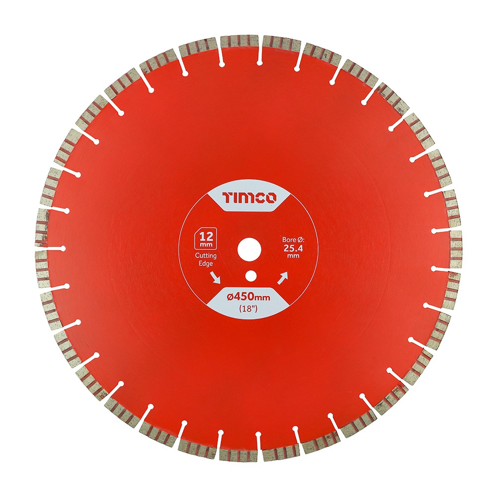 TIMCO Premium Diamond Blade - Turbo Segmented 450 x 25.4mm