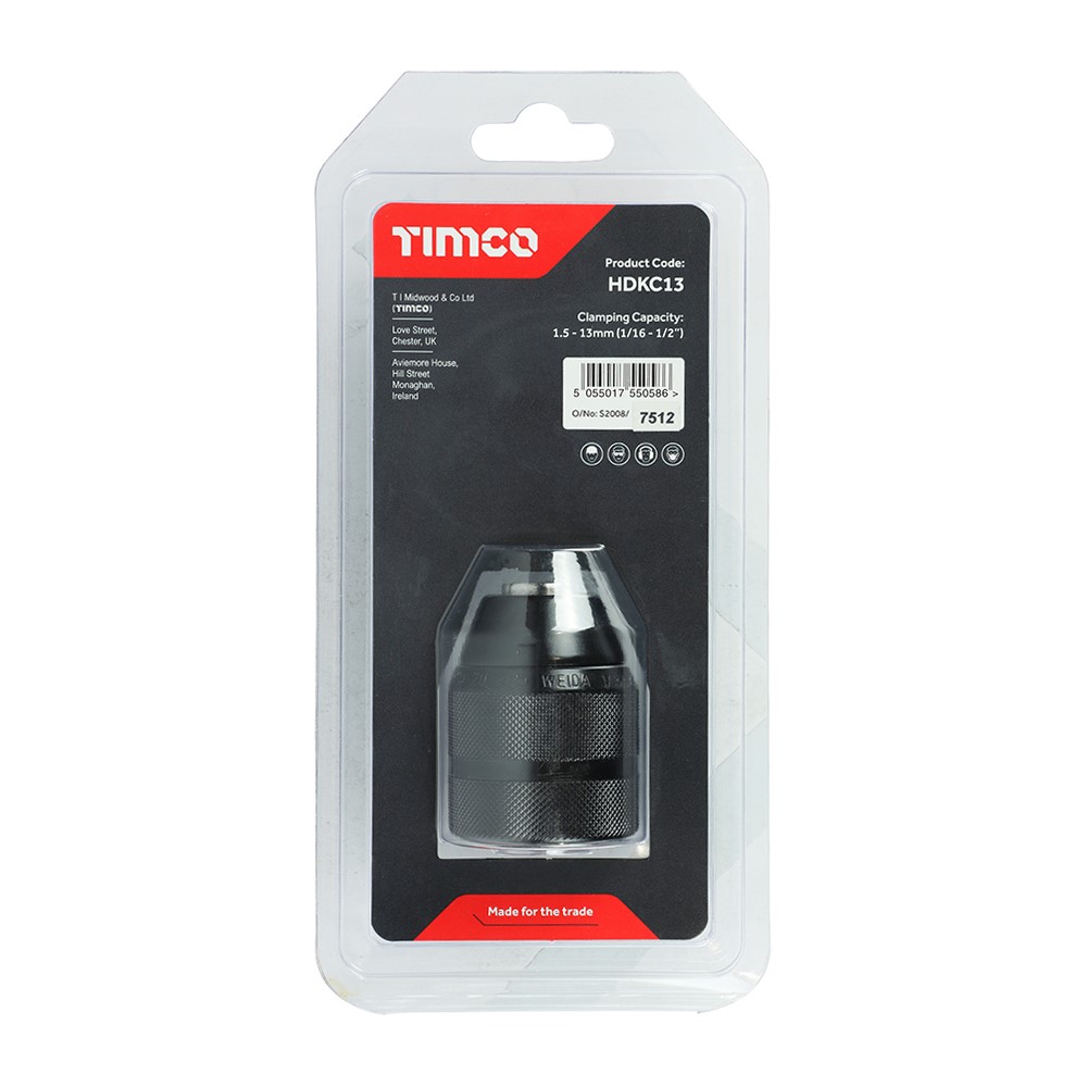 TIMCO Heavy Duty Keyless Chuck 1/2