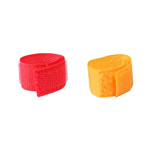 TIMCO Coloured Hook & Loop Straps Mixed (10)