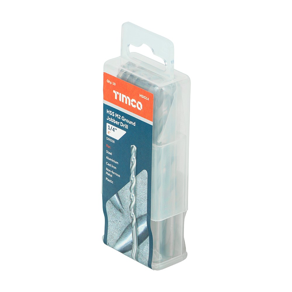 TIMCO Ground Jobber Drills - HSS M2 1/4