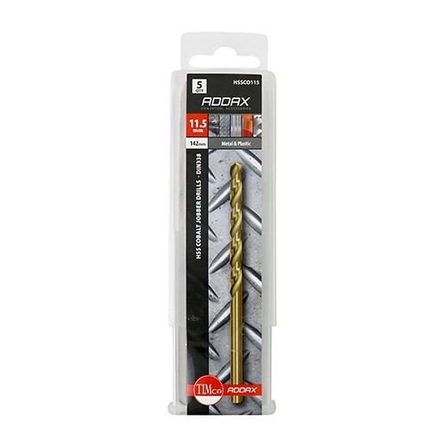 TIMCO Ground Jobber Drills - Cobalt M35 11.5mm (5 Tube)