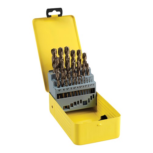 TIMCO Ground Jobber Drills Set - Cobalt M35 25 Pack (25 Case)