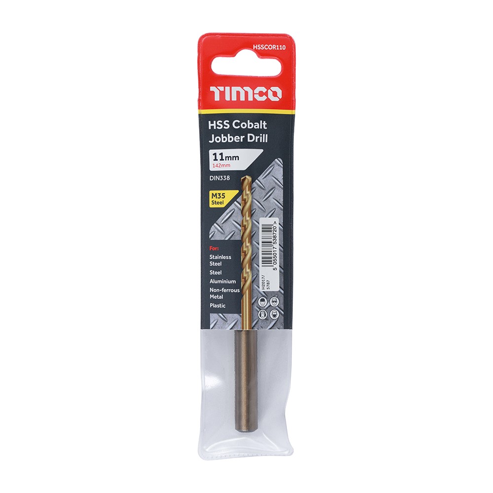 TIMCO Ground Jobber Drills - Cobalt M35 11.0mm