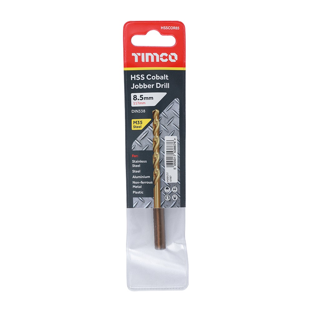 TIMCO Ground Jobber Drills - Cobalt M35 8.5mm