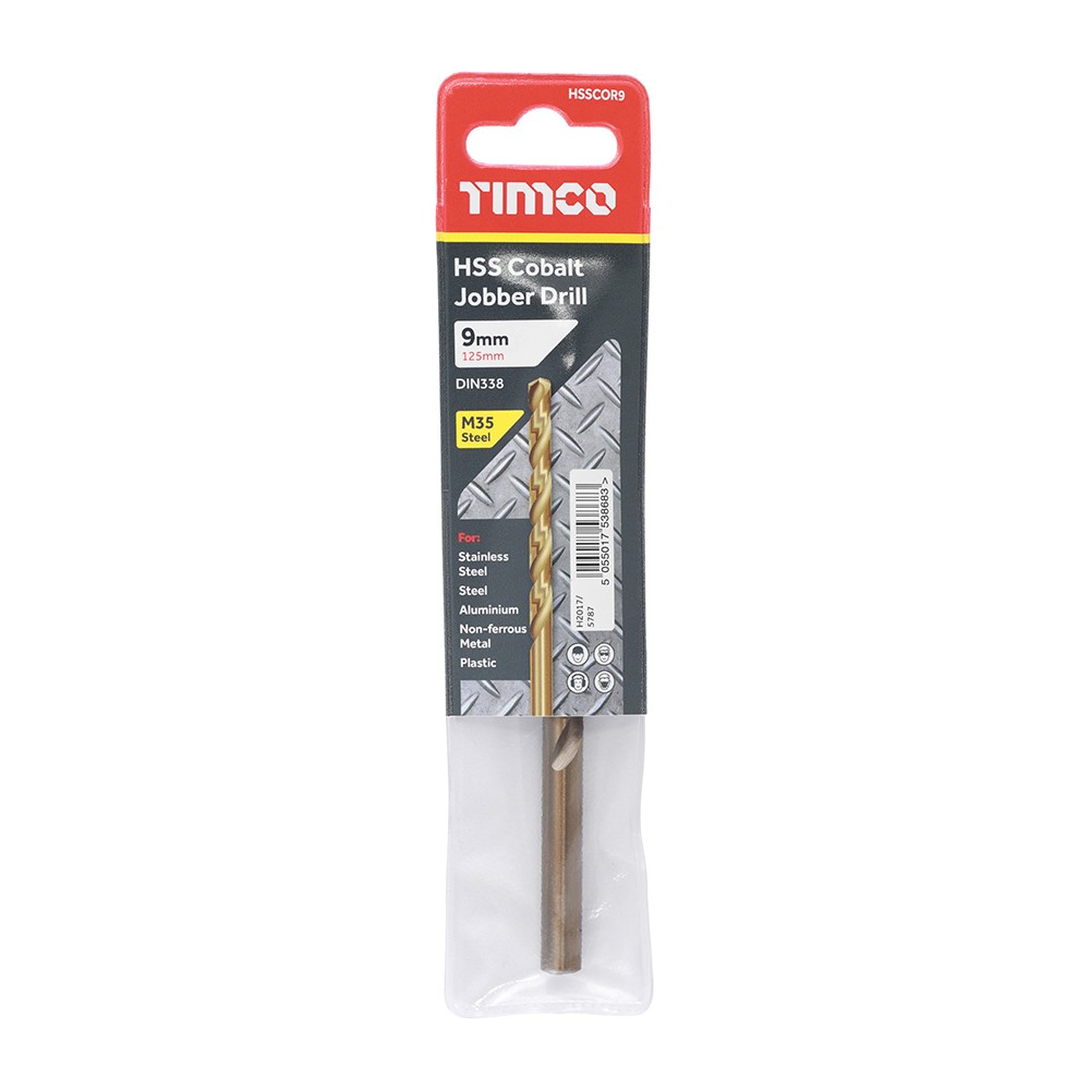 TIMCO Ground Jobber Drills - Cobalt M35 9.0mm