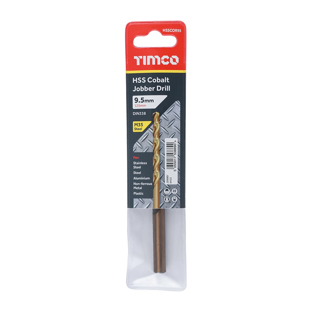 TIMCO Ground Jobber Drills - Cobalt M35 9.5mm