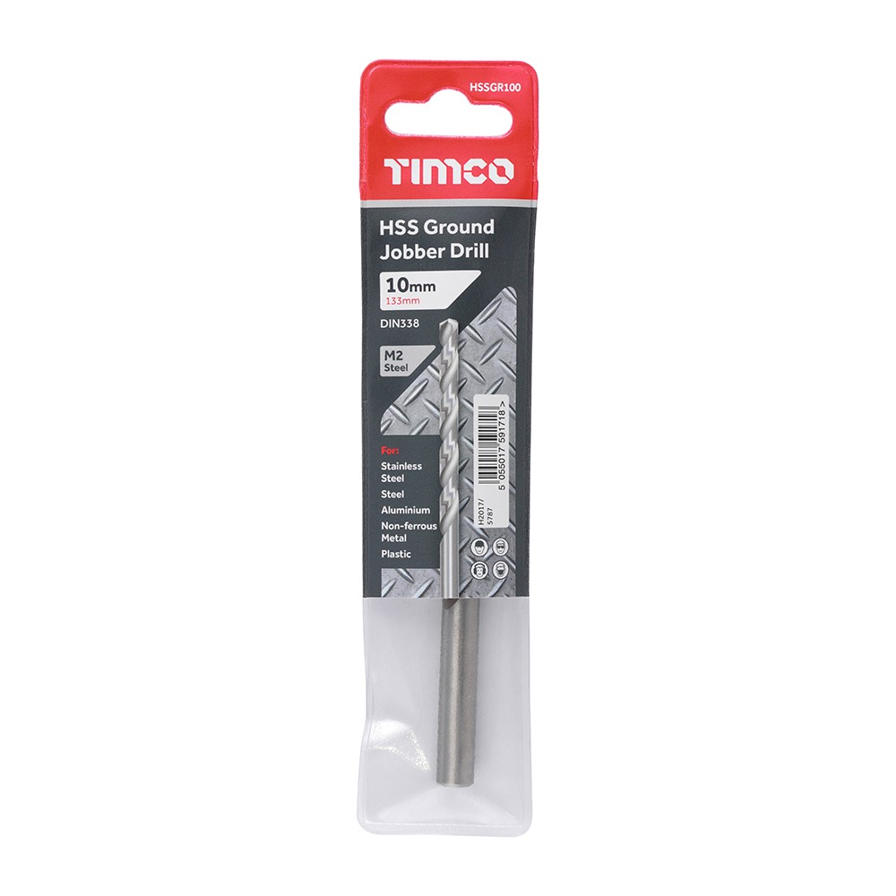 TIMCO Ground Jobber Drills - HSS M2 10.0mm