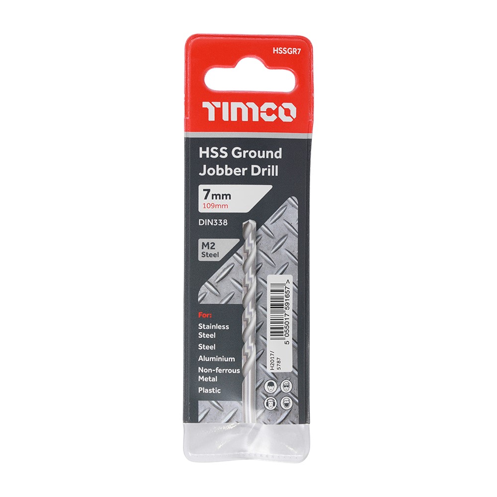 TIMCO Ground Jobber Drills - HSS M2 7.0mm