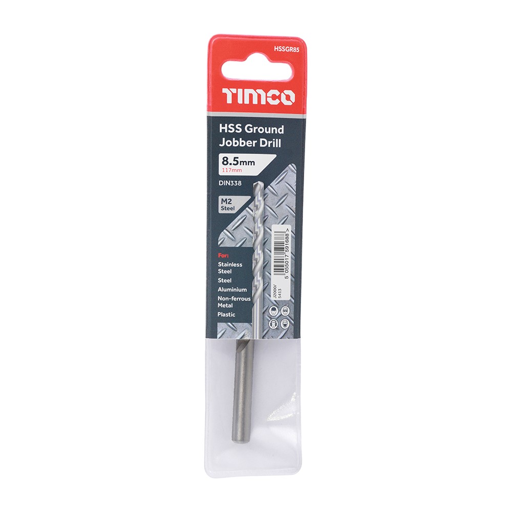 TIMCO Ground Jobber Drills - HSS M2 8.5mm