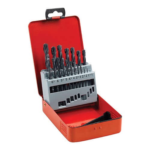 TIMCO Roll Forged Jobber Drills Set - HSS 19 Pack (19 Case)