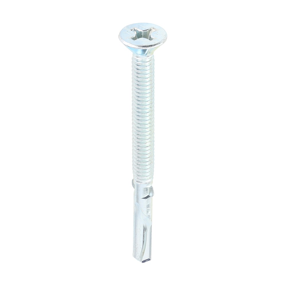 TIMCO Metal Construction Timber to Heavy Section Screws - Countersunk - Wing-Tip - Self-Drilling - Zinc 5.5 x 65mm (200 Pack)
