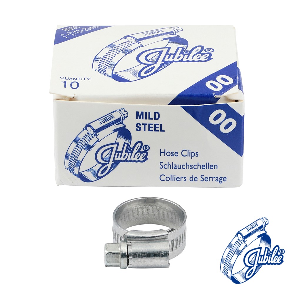TIMCO Jubilee Clip Mild Steel - 00MS 13-20mm (10 Pack)
