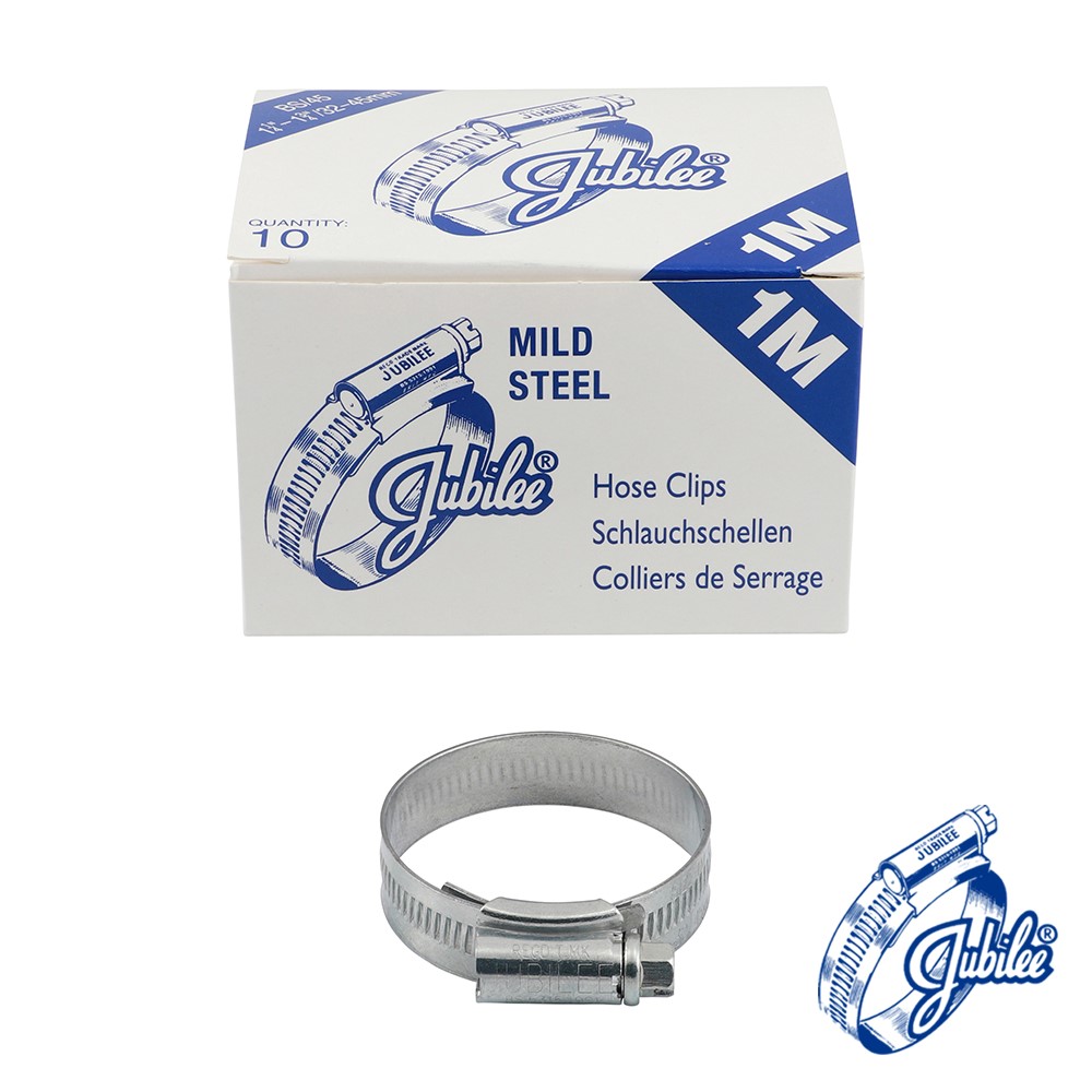 TIMCO Jubilee Clip Mild Steel - 1MMS 32-45mm (10 Pack)