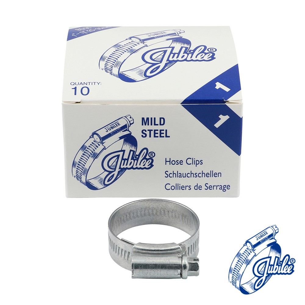TIMCO Jubilee Clip Mild Steel - 1MS 25-35mm (10 Pack)