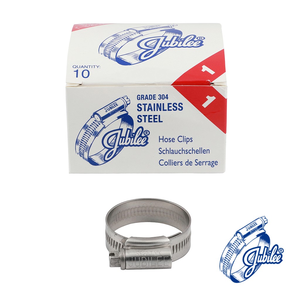 TIMCO Jubilee Clip Stainless Steel - 1SS 25-35mm (10 Pack)