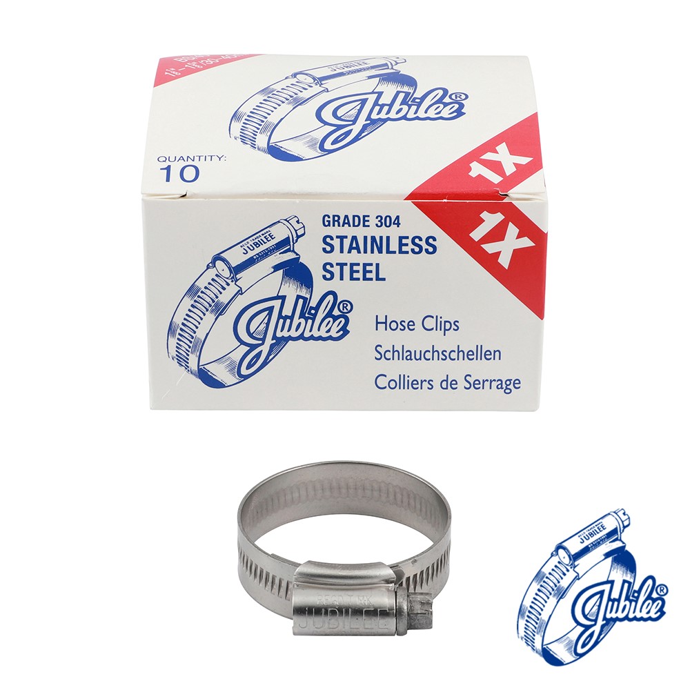 TIMCO Jubilee Clip Stainless Steel - 1XSS 30-40mm (10 Pack)