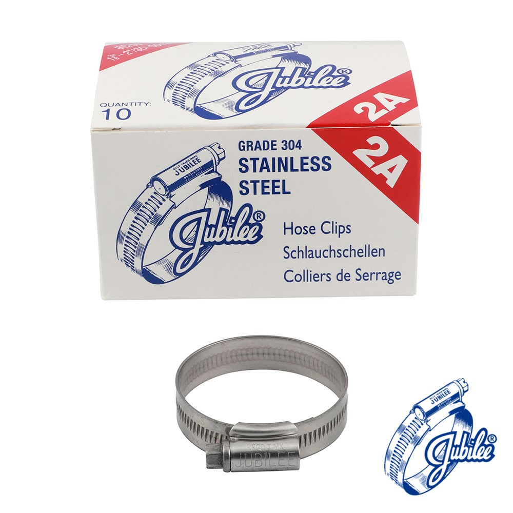 TIMCO Jubilee Clip Stainless Steel - 2ASS 35-50mm (10 Pack)