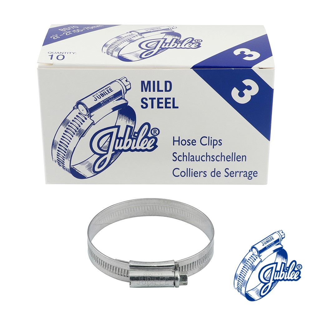 TIMCO Jubilee Clip Mild Steel - 3MS 55-70mm (10 Pack)