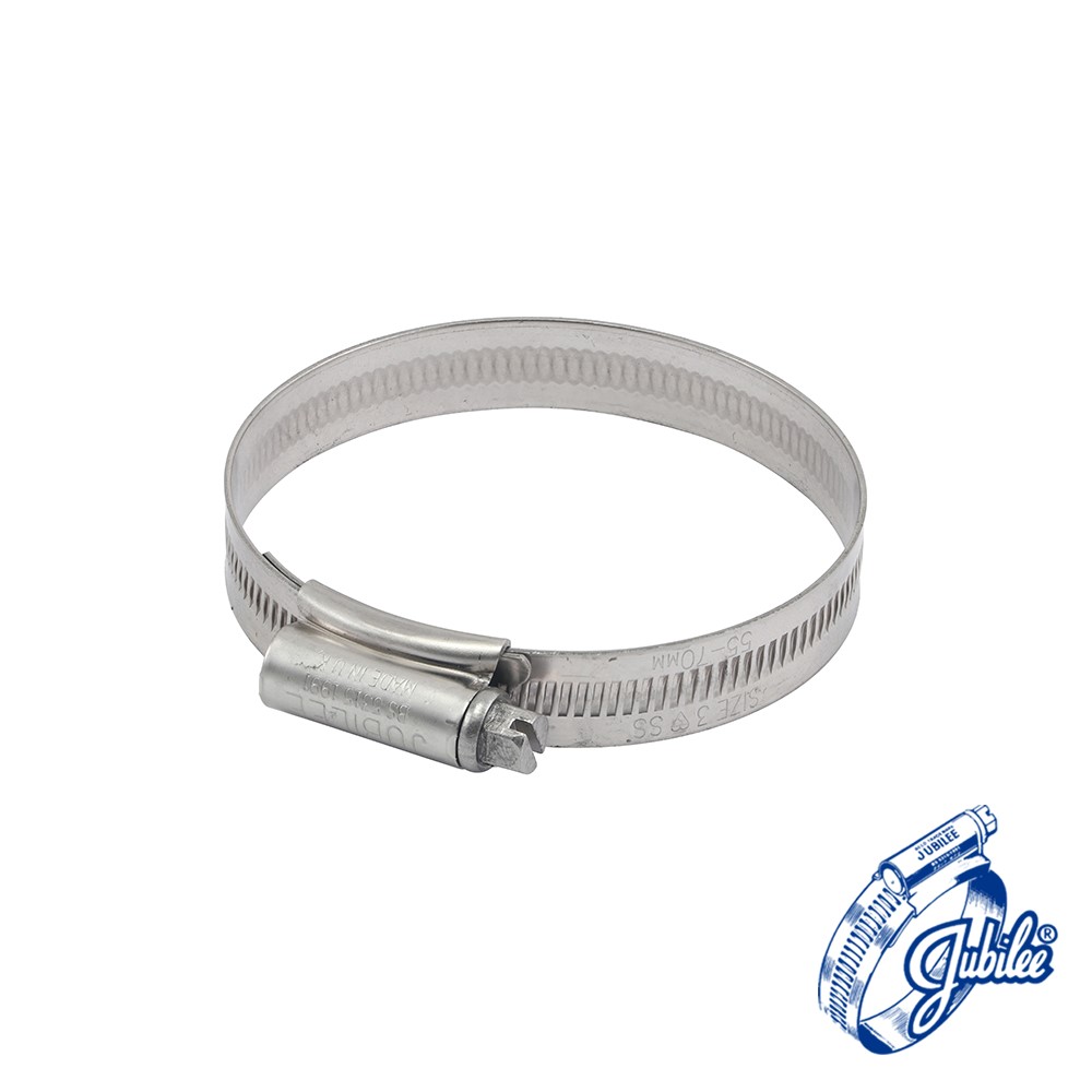 TIMCO Jubilee Clip Stainless Steel - 3SS 55-70mm (10 Pack)
