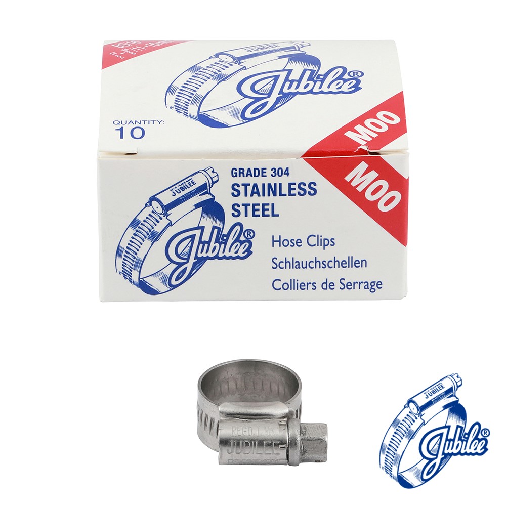 TIMCO Jubilee Clip Stainless Steel - M00SS 11-16mm (10 Pack)