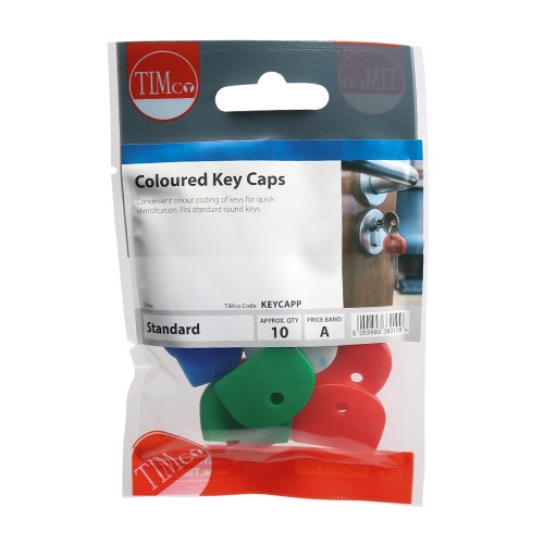 TIMCO Coloured Key Caps Mixed Colours (10)