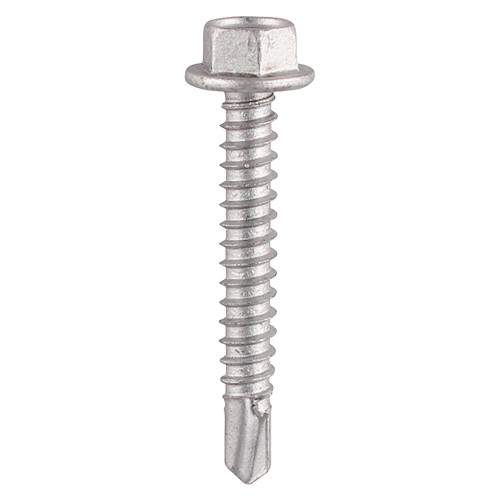 TIMCO Self-Drilling Screws - Hex - For Light Section Steel - Exterior - Silver 5.5 x 32mm (160)