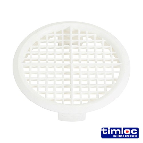 TIMCO Timloc Push-in Soffit Vent - White - 1140 70mm (10 Bag)