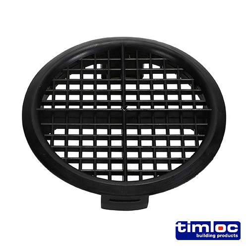 TIMCO Timloc Push-in Soffit Vent - Black - 1141 70mm (10 Bag)