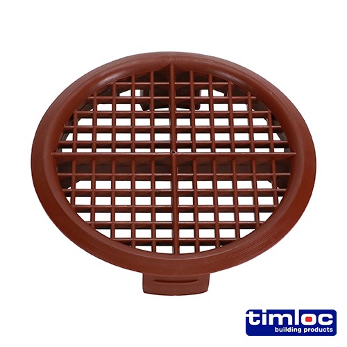 TIMCO Timloc Push-in Soffit Vent - Brown - 1142 70mm (10 Bag)