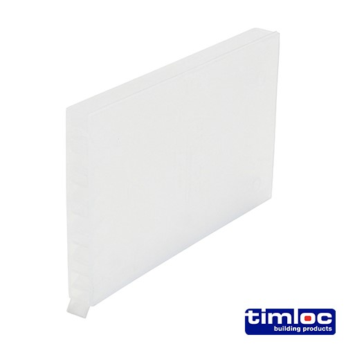 TIMCO Timloc Cavity Wall Weep Vent - Clear - 1143CL 65 x 10 x 100mm (50 Pack)