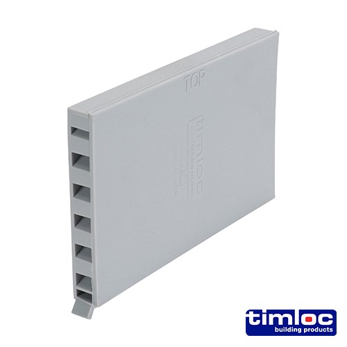 TIMCO Timloc Cavity Wall Weep Vent - Grey - 1143GR 65 x 10 x 100mm (50 Pack)