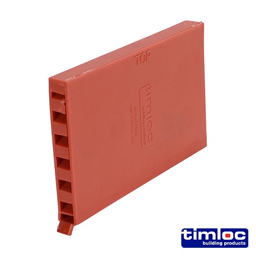 TIMCO Timloc Cavity Wall Weep Vent - Terracotta - 1143TE 65 x 10 x 100mm (50 Pack)