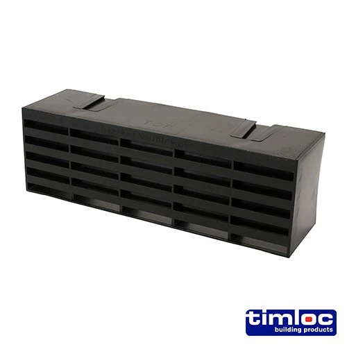 TIMCO Timloc Airbrick - Plastic - Black - 1201ABBL 215 x 69 x 60mm (20 Pack)