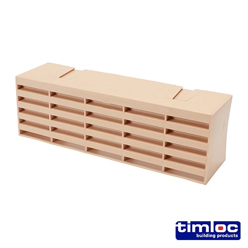 TIMCO Timloc Airbrick - Plastic - Buff - 1201ABBU 215 x 69 x 60mm (20 Pack)