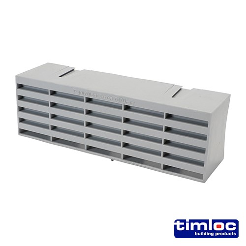 TIMCO Timloc Airbrick - Plastic - Grey - 1201ABGR 215 x 69 x 60mm (20 Pack)