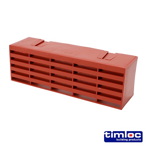 TIMCO Timloc Airbrick - Plastic - Terracotta - 1201ABTE 215 x 69 x 60mm (20 Pack)