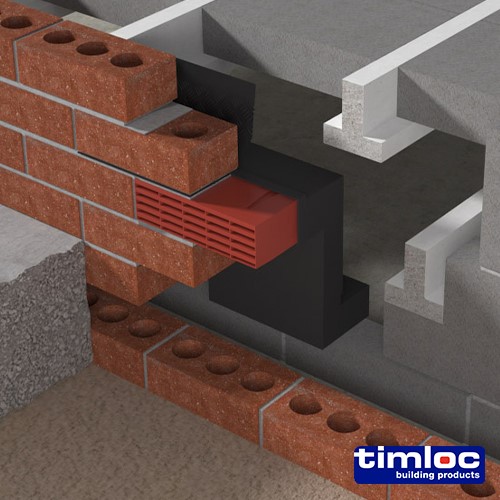 TIMCO Timloc Underfloor, Vent, Horizontal Front Extension - 1203 + 115mm (20 Pack)