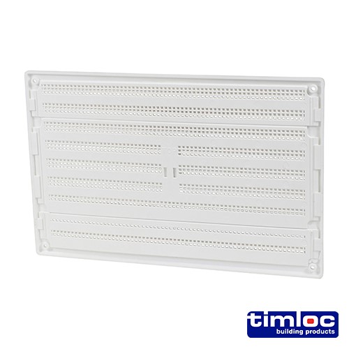 TIMCO Timloc Internal Plastic Hit and Miss Louvre Grille Vent - White - 1209W 260 x 170mm