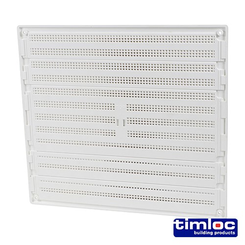 TIMCO Timloc Internal Plastic Hit and Miss Louvre Grille Vent - White - 1210W 260 x 235mm