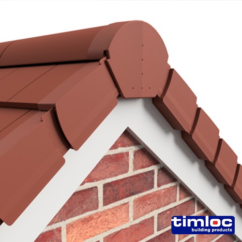 TIMCO Timloc Ambi-Verge Universal Dry Fix Verge System - Brown - 99142 420 x 140/170mm (20 Pack)