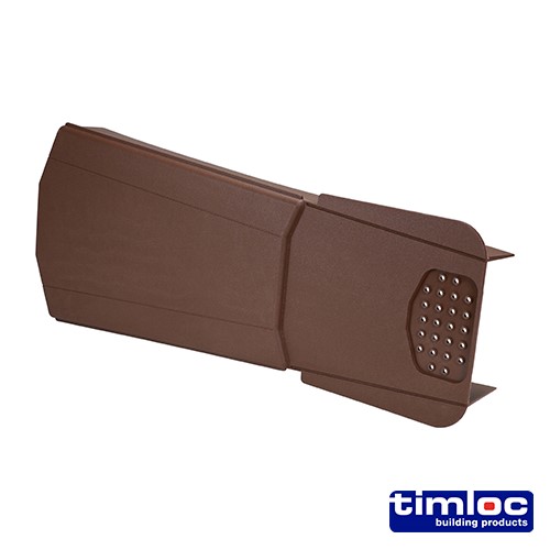 TIMCO Timloc Ambi-Verge Universal Dry Fix Verge System - Brown - 99142 420 x 140/170mm (20 Pack)