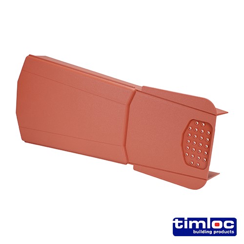 TIMCO Timloc Ambi-Verge Universal Dry Fix Verge System - Terracotta - 99144 420 x 140/170mm (20 Pack)