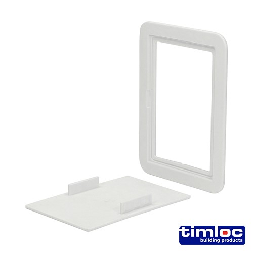 TIMCO Timloc Access Panel - Plastic - Clip Fit - White - AP110 115 x 165mm